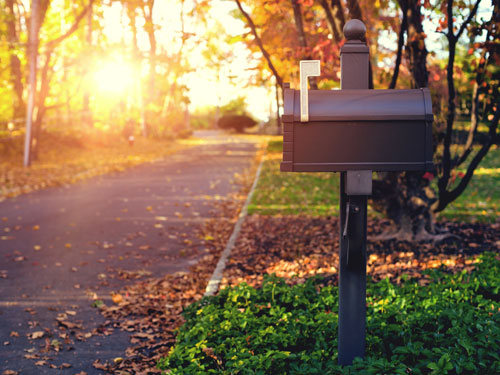 Replace your mailbox and house numbers to give your home a fresher look.
