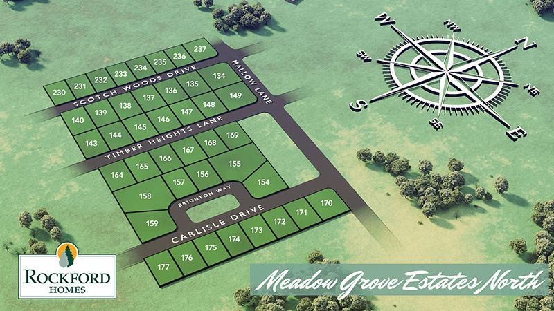 Meadow Grove Estates North Plat Map