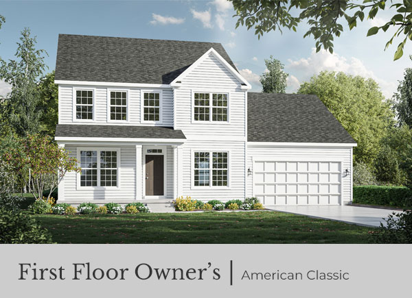 American Classic shown with optional Dining Room and optional dimensional shingles